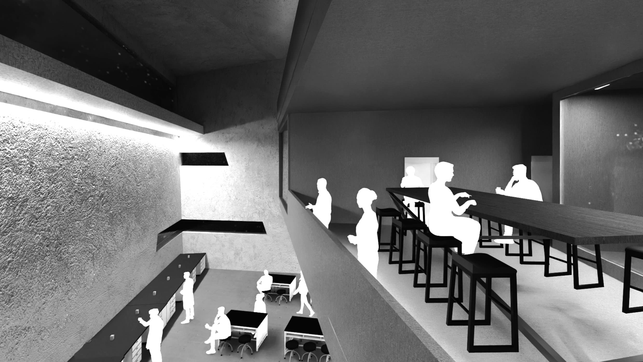 The Split Frame interior learning space